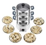 STEEMO MOMO MAKER VEGETABLE STEAMERS MULTI STEAM COOKER STAINLESS STEEL JARS SEE THROUGH WINDOWS