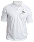 American Apple Yoga Logo Printed Polo/Collar Half Sleeve T-Shirt for Yoga Staff Employee Promotion T Shirt for Men and Women White