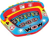 WOW World of Watersports Bingo Cockpit 1 2 3 or 4 Person Inflatable Towable Cockpit Tube for Boating, 14-1080