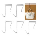 Vagocom 5Pack Wire Cubicle Hooks,Cubicle Shelf Hangers for Hats,Bag,Coat,Mirror,Office Cubicle Accessories(Silver)