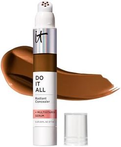 IT Cosmetics Do It All Radiant Concealer ­­– Makeup Concealer – Hydrate & Brighten – Creaseless Medium Coverage & Radiant Finish ­­– Niacinamide & Hyaluronic Acid - Deepest Warm, 0.2 Fl Oz