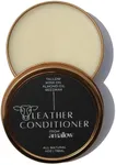 All Natural Leather Conditioner Balm - Made with Mink Oil, Tallow, & Beeswax, Protects, Softens Restores and Waterproofs Leather Shoes, Boots, Bags, Furniture (4 Oz)
