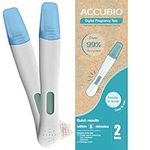 ACCUBIO Digital Pregnancy Test Over 99% Accurate, Result in Words Within 5 Minutes, HCG Pregnancy Test, Home Rapid Detection, 25miu/ml 2Tests