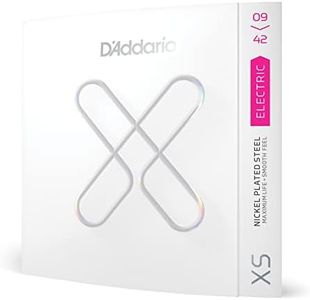 D'Addario Guitar Strings - XS Coated Electric Guitar Strings - Extended Lifespan for 6 String Guitars - XSE0942 - Super Light, 9-42 - 1 Set