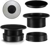 Sadnyy Parasol Umbrella Hole Ring Plug and Cap Set Outdoors Deck Table Hole Cover Insert Thicker Umbrella Plug for Patio Table Yard, Black