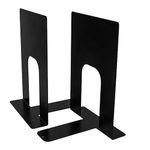 Spillbox Metal Non Slip Bookends Book Shelves | Shelf | Study Table | Home Decor | Holders | Case | Bracket Heavy Duty | Set | Book Ends for Office, Home-U Cut