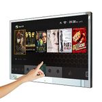 Soulaca 32 inch 4K UHD Smart TV for Bathroom,Mirror Touch Panel,with Analog and Digital Tuner,IP65 Waterproof,WiFi, Bluetooth, Android 11.0 System,2024 Model