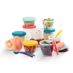 Babymoov Babybols Multiset baby food storage containers, weaning pots - 3 x 120 ml 3 x 180 ml 6 x 250 ml and 3x Soft Spoons