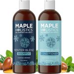 ★ Shampoo and Conditioner Set ★ Winter Blend Shampoo + Natural Conditioner Set with 5 Mint Varieties ★ Gentle Ingredients for Women & Men - Safe for Colored Treated Hair ★ USA Made By Maple Holistics