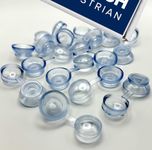 Clear Corrugated Roofing Plastic Screw Cover Strap Caps (100)