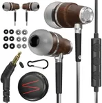 Symphonized Wired Earbuds with Microphone - 90% Noise Cancelling Earbuds Wired for Computer, Laptop & Phone - Corded In-Ear Headphones, Plug In Earphones with Mic, Ear Buds with Wire (3.5mm Aux Jack)