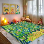 Car Rug Play Mat,Road Rug Kid Play 