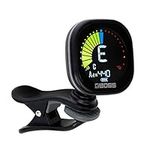 BOSS Rechargeable Chromatic Clip-On Tuner for Guitar, Bass and Ukulele | Reliable and Precise Battery Powered Tuner with Large High-Contrast Colour Display (TU-05)