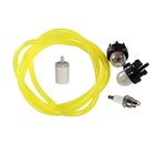 HURI Primer Bulb with Fuel Line Filter for Husqvarna 225 225B 225BX 225L 225LD 225R 225RD 225RJ 232L 232R 232RD 232RJ