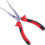 Sharp-tec Long Nose Pliers 200mm with Soft Grip Handles, Heavy Duty Nose Side Cutting Pliers