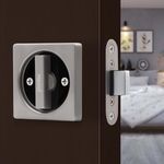 Plantex Zinc Door Lock For Bathroom/Pocket Door Latch/Door Hardware For Home/Bedroom/Bathroom - (Dtm-620, Satin And Black)