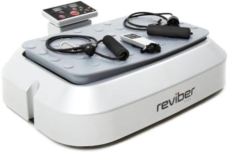 Reviber Plus Oscillating Vibration Plate Exercise Machine, Home Fitness Machine with Remote, Resistance Cords & 200W Motor – Compact Whole Body Workout Platform