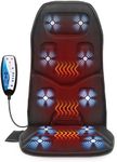Comfier Vibration Massage Seat Cushion with Heat - 10 Vibration Motors, 3 Heating Pad, Back Massager for Chair, Massage Chair Pad for Back, Ideal Gifts for Dad/Mom