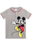 Disney Boys Mickey Mouse Polo Shirt Gray 5