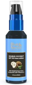 Blue Nectar Coconut SPF 50 Face Lotion for Sun Protection | with Vitamin C for Skin Brightening | No White Cast | Broad Spectrum | Face Moisturizer for Women & Men (18 Herbs, 50ml)