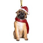 Christmas Ornaments - Xmas Pug Holiday Dog Ornaments - Christmas Decorations