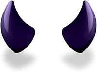 Helmet Flair MagNeatOhz Small Purple Devil Horns for Helmet | Made in USA | Helmet Accessory for Motorcycle Helmet, Bike Helmet, Ski Helmet | Magnetic & Interchangeable | Pair (Helmet Not Included)