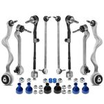 Frankberg 8x Suspension Wishbone Control Arm Kit Front Lower Compatible with 1 Series E81 116-130 2006-2011 3 Series E90 316-335 2004-2011 Replace# 31126770849 31126770850