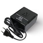 ELC 500-Watt Voltage Converter - Step Down - 220v to 110v / 240v to 120v Travel Power Converter - for Hair Straightener, Hair Dryer, Laptops and Chargers, CE Certified [3-Years Warranty]