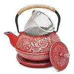 Juvale Cast Iron Teapot with Infuse