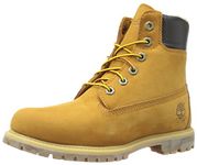 Timberland Women's 6 Inch Premium Fleece Lined WP Winter Boot, Wheat Nubuck, 11 M US