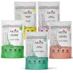 Nesta Daily Essential Cleansing, Refreshing and Moisturizing Wet Wipes For Face - Rose, Lemon, Mint, Cucumber, Sandalwood with Aloe Vera | Single Wipes (10 Count Each, Pack of 5)