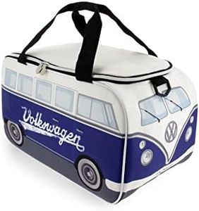 BRISA VW Collection - Volkswagen Bus T1 Camper Van Cooler Bag 25 l (White/Blue)