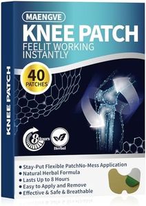 Maengve Knee Pain Relief Patch 40 Count- for Knee, Neck, Shoulder, Back and Bone-on-Bone Hot Patch, 8 Hours of Long-Lasting Joint Pain Relief