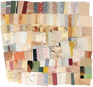 MOLNESO Scrapbook Paper 360pcs, Small Earth Tones Scrapbooking Paper for Vintage Crafts Junk Journal Supplies, Neutral Decorative Scrap Paper Sheets Material, Variety Collage Design Paper Packs