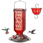 Kingsyard Glass Hummingbird Feeder 