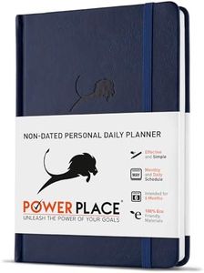 Daily Planner, Calendar and Gratitude Journal to Increase Productivity, Time Management & Happiness - Hardcover, Undated 24-Hour Schedule a Day Life Planner - 6 Months - Guaranteed