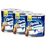 Charmin Toilet Paper, Ultra Soft, 18 Mega Rolls = 72 Regular Rolls, 224 Sheets Per Roll