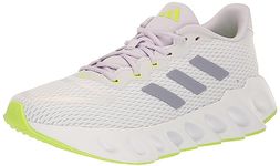adidas Women's Switch Run, White/Silver Violet/Lucid Lemon, 10