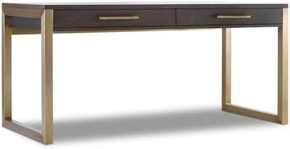 Hooker Furnishings Curata Two-Drawer Writing Desk with White Oak Veneer - Midnight