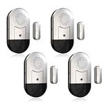 4 Pcs Door Alarm/Window Alarm, Home Wireless Door Sensor for Kids and Elderly Safety, 120DB Anti Theft Security Magnetic Sensor Door Alarms, Suitable for Home, Cabinet, Business, Dorm, RV and Office