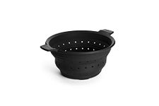 Woll Concept Plus Multi-Function Collapsible Silicone Steamer & Colander Insert, 11", Gray