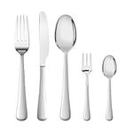 TOQUE 30PCS Silver Cutlery Set, Sta