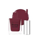 Swiss Beauty Stunning Nail Lacquer | Chip Resistant, Quick drying nail paint | Highly Pigmented with high shine Nail polish | Shade - My Wine, 12gm