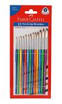 Faber-Castell Tri-Grip Brush - Round, Pack of 13 (Assorted)