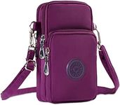 WITERY Waterproof Nylon Cute Crossbody Cell Phone Purse Smartphone Wallet Bag for Women Teen Girls