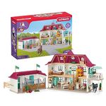 Schleich Horse Toys and Playsets, Award Winning 108 Piece Set Lakeside Country House, Horse Stable, Pony Figurines, Rider Action Figures, and Barn Accessories, for Girls and Boys Ages 5 and Above