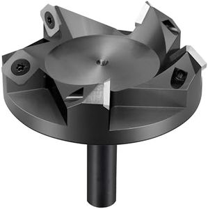 SpeTool Slab Flattening Router Bit 1/2" Shank 3-1/4" Cutting Diamter 5 Wings Insert Carbide Spoilboard Surfacing Planing Rourter Bit CNC Planer Woodworking