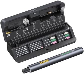 Fanttik F2 Master Kit Mini Cordless Rotary Tool, 5 Speed, 25000 RPM Engraving Pen, 28 Accessories for 3D Printed Finishing, Sanding, Polishing, Drilling, Carving, Precision DIY in Flip-Top Case