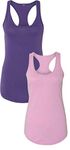 Next Level Apparel Women's Ideal Racerback Tank, Purple-lilac, X-Large