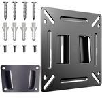 Monitor Wall Mount for Most 14-24“ LED LCD TV or Computer，Small TV Mount RV TV Mount Bracket with 1 x Screw Kit�，Max Load 33 lbs，Up to 100x100 VESA Wall Mount Fit for Home Camper Boat Trailer